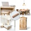 uxcell Wooden Dowel Pins 6mm x 30mm Pack of 150 Solid Wood-6