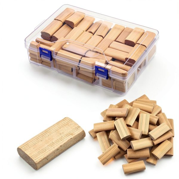 Barydat Beechwood Loose Tenons 100pcs Plastic Box 10x24x50mm-1