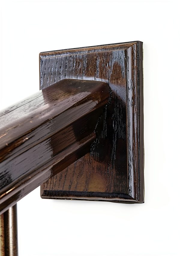 House of Forgings Red Oak Wood Rosette for Handrail Mounting RO-7033-1