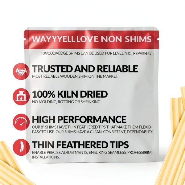 8-Inch Wood Shim by Nelson Wood Shims Brown Kiln Dried Rod-2
