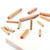 uxcell Wooden Dowel Pins 6mm x 30mm Pack of 150 Solid Wood-4