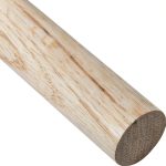 Oak Dowel 1-1/4x48 White Smooth Oak Wood Cylindrical Rod-0
