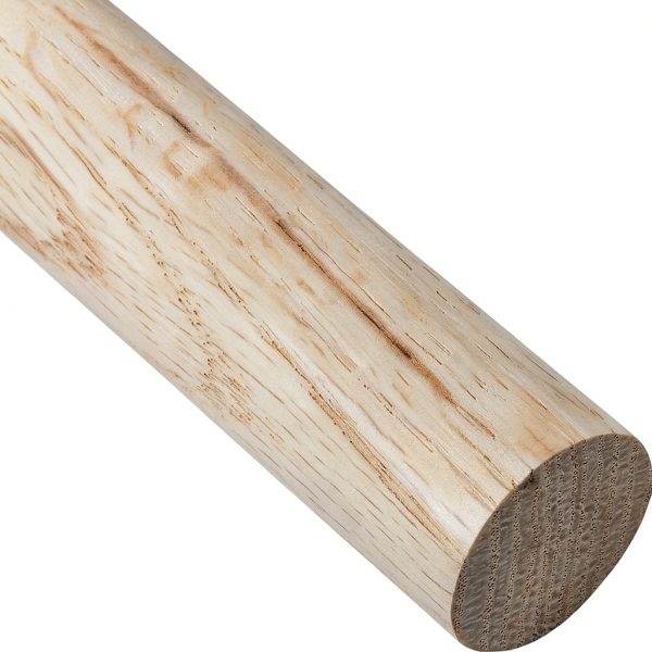 Oak Dowel 1-1/4x48 White Smooth Oak Wood Cylindrical Rod-0