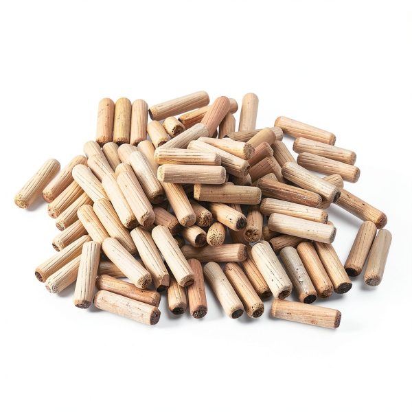uxcell Hardwood Dowel Pin 8x30mm Wood Twill Chamfered for Furniture-0