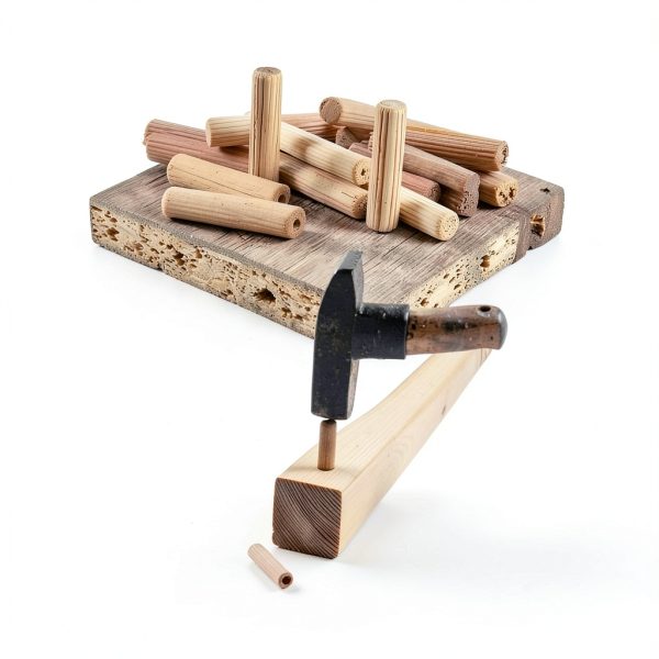 uxcell Wooden Dowel Pins 6mm x 30mm Pack of 150 Solid Wood-5