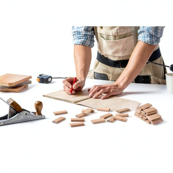Barydat Beechwood Loose Tenons 200pcs with Storage Box – 6x20x40mm-4