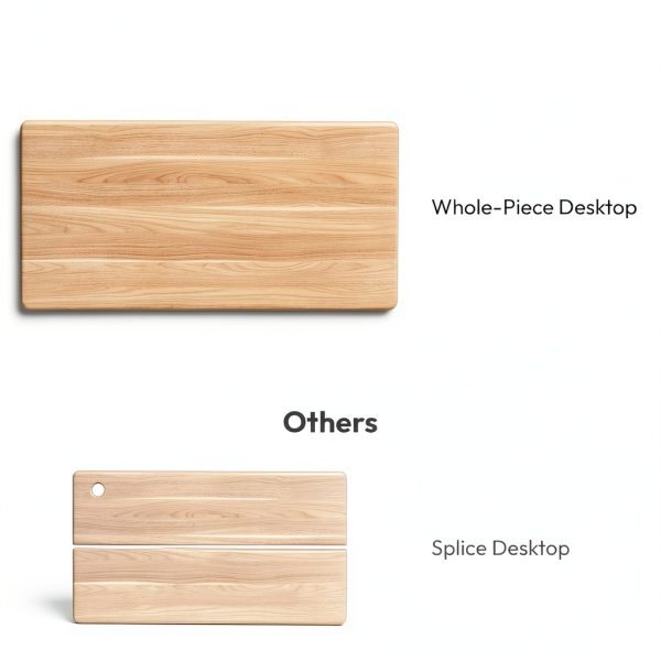 SANODESK Mahogany 48x24 Table Top One Piece Particle Board Waterproof-2