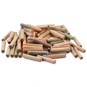 uxcell Wooden Dowel Pins 6mm x 30mm Pack of 150 Solid Wood-0