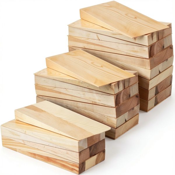Wood Shims Leinuosen KOO-0796 30‑Piece Pine Set Moisture‑Resistant-0