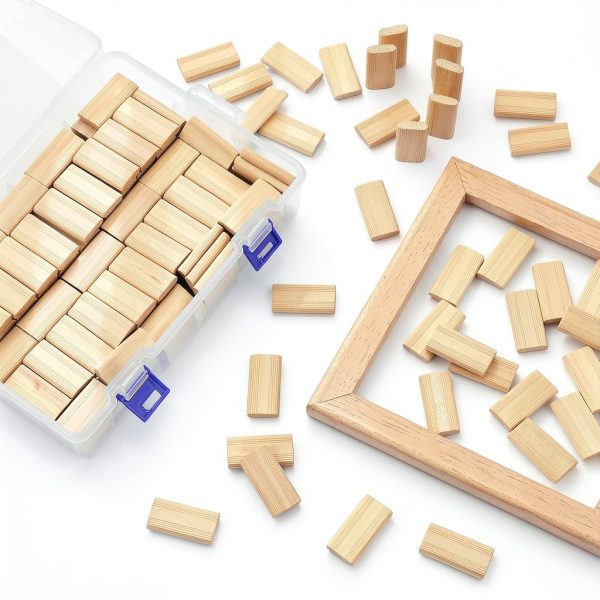 Barydat Beechwood Loose Tenons 200pcs with Storage Box – 6x20x40mm-6