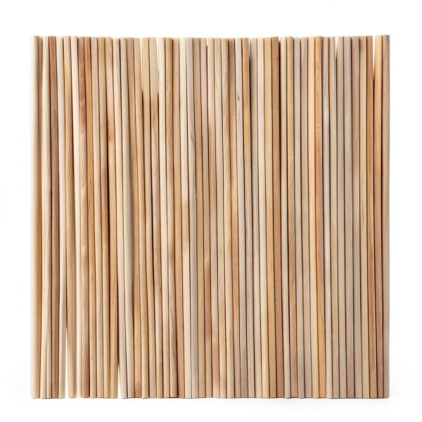 Perfect Stix 25PCS Bamboo Dowel Rods - 1/4 x 12 Inch & 4 Inch (Bonus Pack) - Great for Craft & Wedding Cake Dowels-1