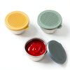 2.4 oz Sauce Containers 6-Pack Snap Lids Stainless Steel VOZDEPALS-2