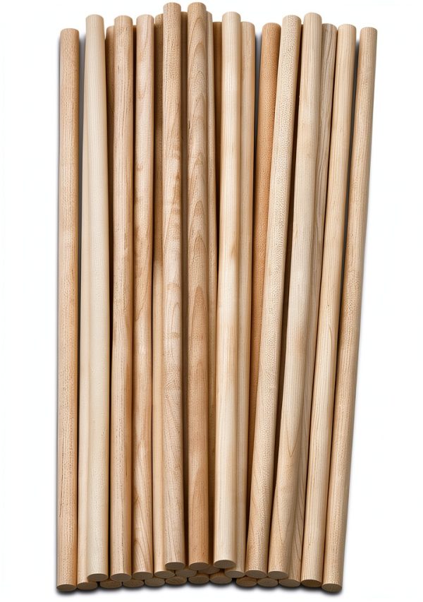 Perfect Stix 25PCS Bamboo Dowel Rods - 1/4 x 12 Inch & 4 Inch (Bonus Pack) - Great for Craft & Wedding Cake Dowels-2