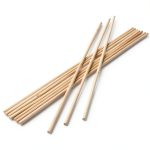 Perfect Stix 25PCS Bamboo Dowel Rods - 1/4 x 12 Inch & 4 Inch (Bonus Pack) - Great for Craft & Wedding Cake Dowels-0