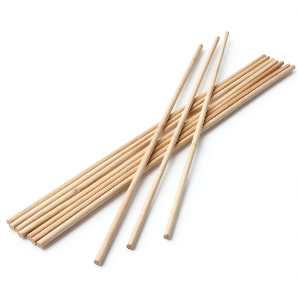 Perfect Stix 25PCS Bamboo Dowel Rods - 1/4 x 12 Inch & 4 Inch (Bonus Pack) - Great for Craft & Wedding Cake Dowels-0