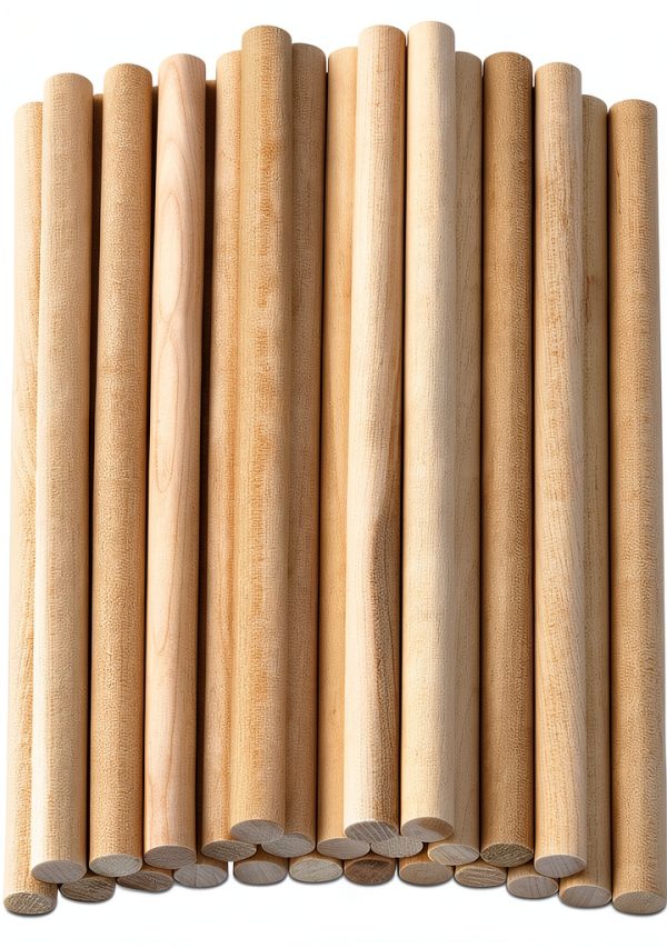 Perfect Stix 25PCS Bamboo Dowel Rods - 1/4 x 12 Inch & 4 Inch (Bonus Pack) - Great for Craft & Wedding Cake Dowels-3