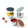 2.4 oz Sauce Containers 6-Pack Snap Lids Stainless Steel VOZDEPALS-1