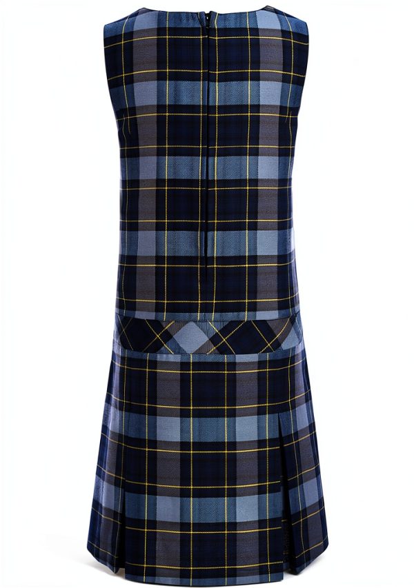 Tommy Hilfiger Girls Sleeveless Plaid Jumper Dress School Uniform-1